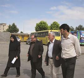بازدید اعضای شورای اسلامی شهر بجنورد از سازمان اتوبوسرانی شهرداری