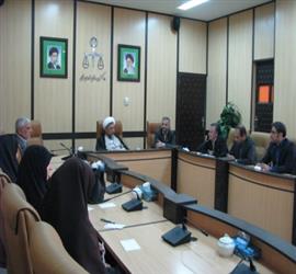 دیدار اعضای شورای اسلامی شهر بجنورد با رییس كل دادگستری