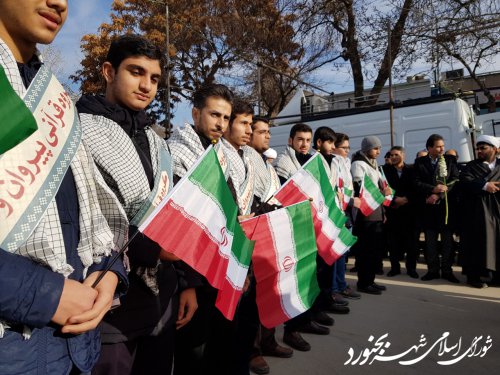 آیین آغاز دهه فجر انقلاب با حضور اعضای شورای اسلامی شهر بجنورد برگزار گردید.