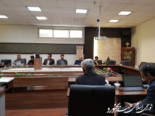 نودو هفتمین جلسه کمیسیون برنامه، بودجه و سرمایه گذاری شورای اسلامی شهر بجنورد در حال برگزار گردید.