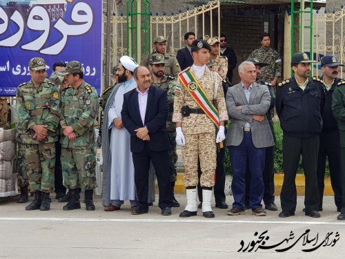 حضور اعضای شورای اسلامی شهر بجنورد در مراسم 29 فروردین روز ارتش