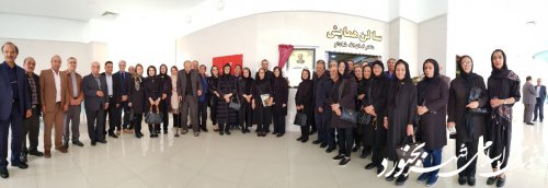 حضور ریاست و اعضای شورای اسلامی شهر و شهردار بجنورد در مراسم گرامیداشت دکتر امان ا... شادلو