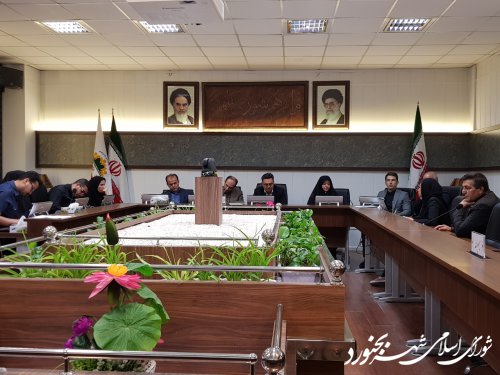 جلسه کمیسیون ورزش و جوانان شورای اسلامی شهر بجنورد برگزار گردید.