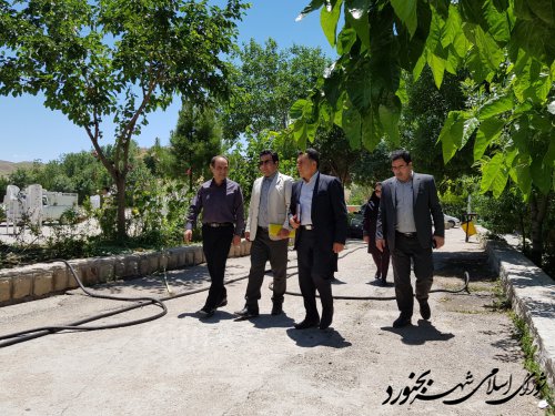 بازدید اعضای شورای اسلامی شهر بجنورد از روند آماده سازی نمایشگاه و جشن شهروندی بمناسبت نکوداشت هفته فرهنگی بجنورد