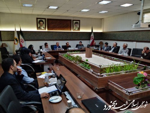 یکصدو یازدهمین جلسه کمیسیون برنامه، بودجه و سرمایه گذاری شورای اسلامی شهر بجنورد برگزار شد