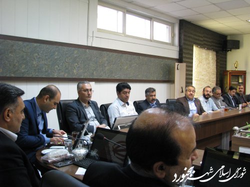 چهل و دومین جلسه تلفیقی کمیسیون برنامه، بودجه و سرمایه گذاری با کمیسون خدمات و زیست شهری شورای اسلامی شهر بجنورد برگزار شد