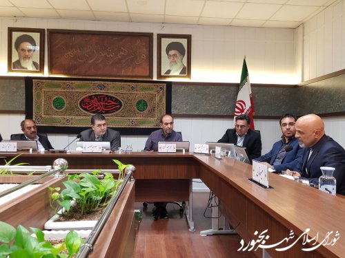 دومین جلسه فوق العاده شورای اسلامی شهر بجنورد با موضوع ارائه برنامه های کاندیداهای تصدی پست شهردار بجنورد
