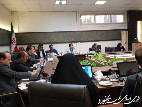دومین جلسه فوق العاده شورای اسلامی شهر بجنورد با موضوع ارائه برنامه های کاندیداهای تصدی پست شهردار بجنورد