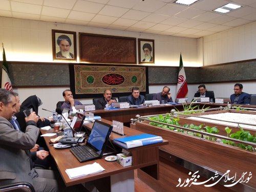 سومین جلسه فوق العاده شورای اسلامی شهر بجنورد با موضوع ارائه برنامه های کاندیداهای تصدی پست شهردار بجنورد