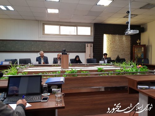 سومین جلسه فوق العاده شورای اسلامی شهر بجنورد با موضوع ارائه برنامه های کاندیداهای تصدی پست شهردار بجنورد