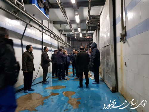 بازدید ریاست کمیسیون خدمات و زیست شهری و اعضای شورای اسلامی شهر بجنورد از کشتارگاه صنعتی شهرداری بجنورد انجام شد.
