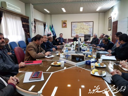 نشست اعضای شورای اسلامی شهر و شهرار بجنورد با مدیرعامل شرکت مخابرات خراسان شمالی
