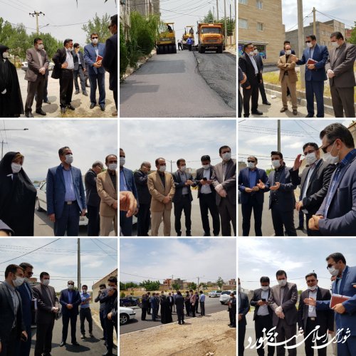 بازدید میدانی ریاست شورا، اعضای شورای اسلامی شهر و شهردار بجنورد از پروژه های عمرانی انجام شد.