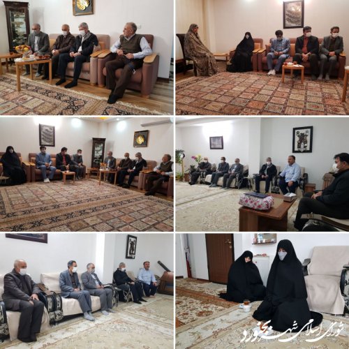 دیدار اعضای شورای اسلامی شهر بجنورد با جانبازان هشت سال دفاع مقدس