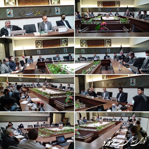 آخرین جلسه کمیسیون عمران معماری و شهرسازی شورای اسلامی شهر بجنورد برگزار شد