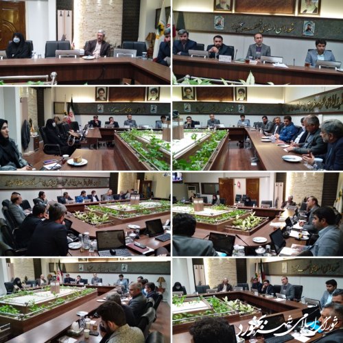  کمیسیون خدمات و زیست شهری شورای اسلامی شهر بجنورد برگزار شد