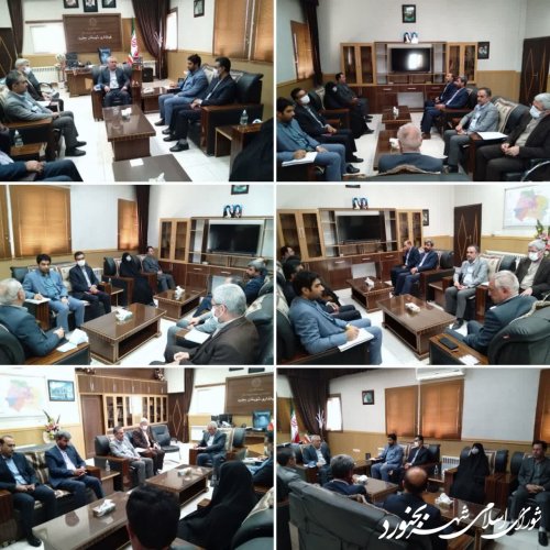 دیدار اعضای شورای اسلامی شهر بجنورد با فرماندار شهرستان بجنورد