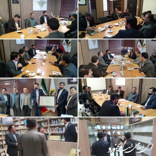 دیدار مدیر اسناد کتابخانه ملی منطقه شرق کشور با ریاست شورای اسلامی شهر بجنورد