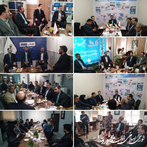 دیدار شورای اسلامی شهر و شهرداری بجنورد با مدیران رسانه و خبرنگاران استان
