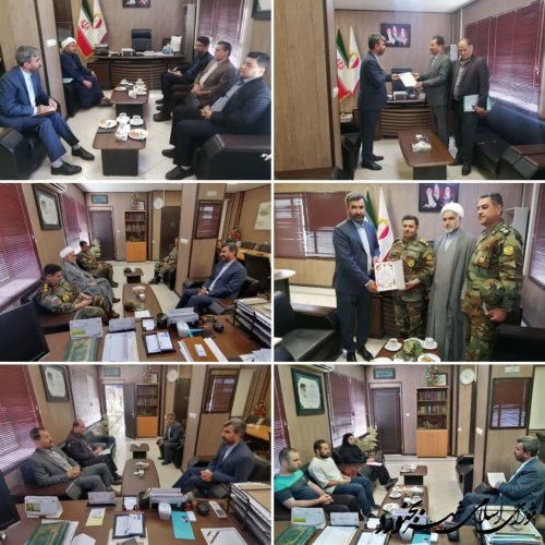 دیدار مدیران کل، مسئولین و فرماندهان نظامی با ریاست شورای اسلامی شهر بجنورد بمناسبت روز شوراها
