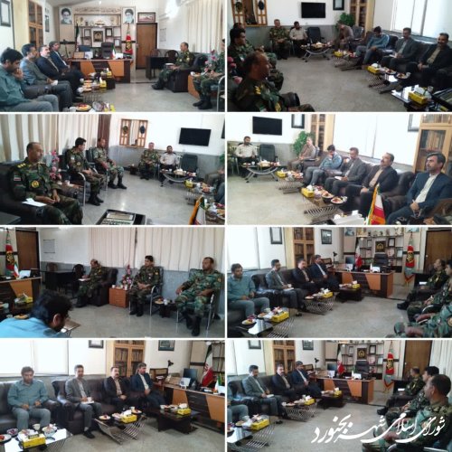 دیدار شورای اسلامی شهر و شهرداری بجنورد با فرمانده  جدید تیپ ۱۳۰ شهید دلجویان