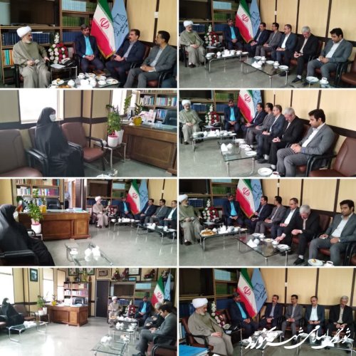 دیدار شورای اسلامی شهر و شهرداری بجنورد با رئیس کل دادگستری خراسان شمالی