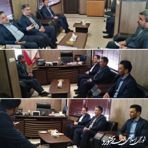 دیدار مدیر کل سرپرستی شعب بانک مهر ایران خراسا‌ن‌شمالی با ریاست شورای اسلامی شهر بجنورد