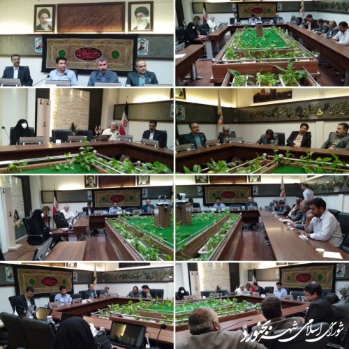 جلسه کمیسیون سیما و منظر شهری شورای اسلامی شهر بجنورد برگزار گردید