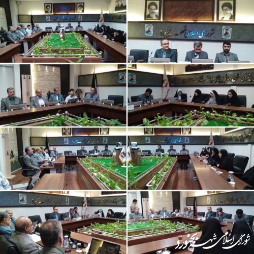 اولین جلسه تلفیقی کمیسیون فرهنگی و اجتماعی با شورای نامگذاری شهر بجنورد در سال پنجم برگزار شد