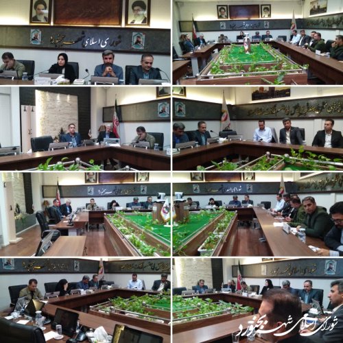 جلسه کمیسیون نظارت ارزیابی و پیگیری شورای اسلامی شهر بجنورد برگزار گردید