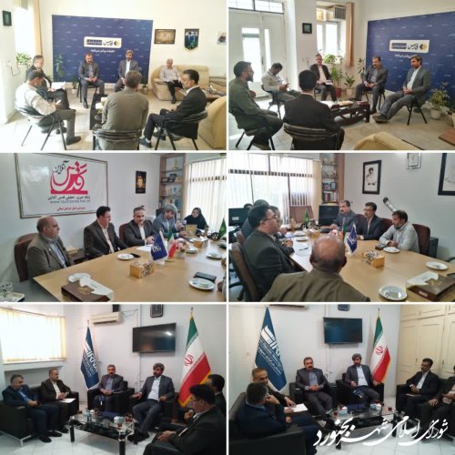 دیدار شورای اسلامی شهر و شهرداری بجنورد با مدیران رسانه و خبرگزاری های رسمی استان خراسان شمالی