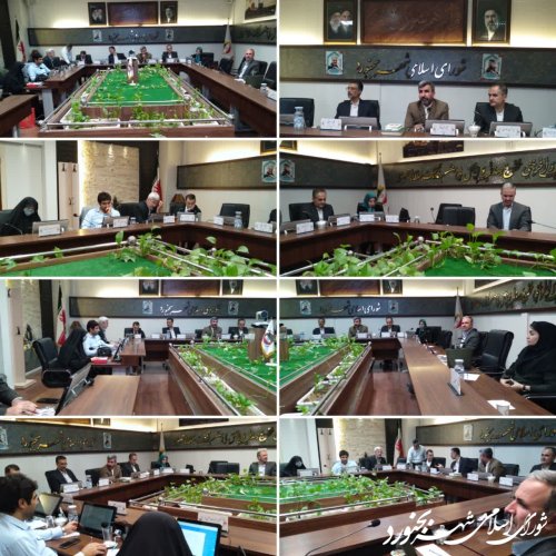 جلسه کمیسیون توسعه عمران و خدمات شهری شورای اسلامی شهر بجنورد برگزار شد